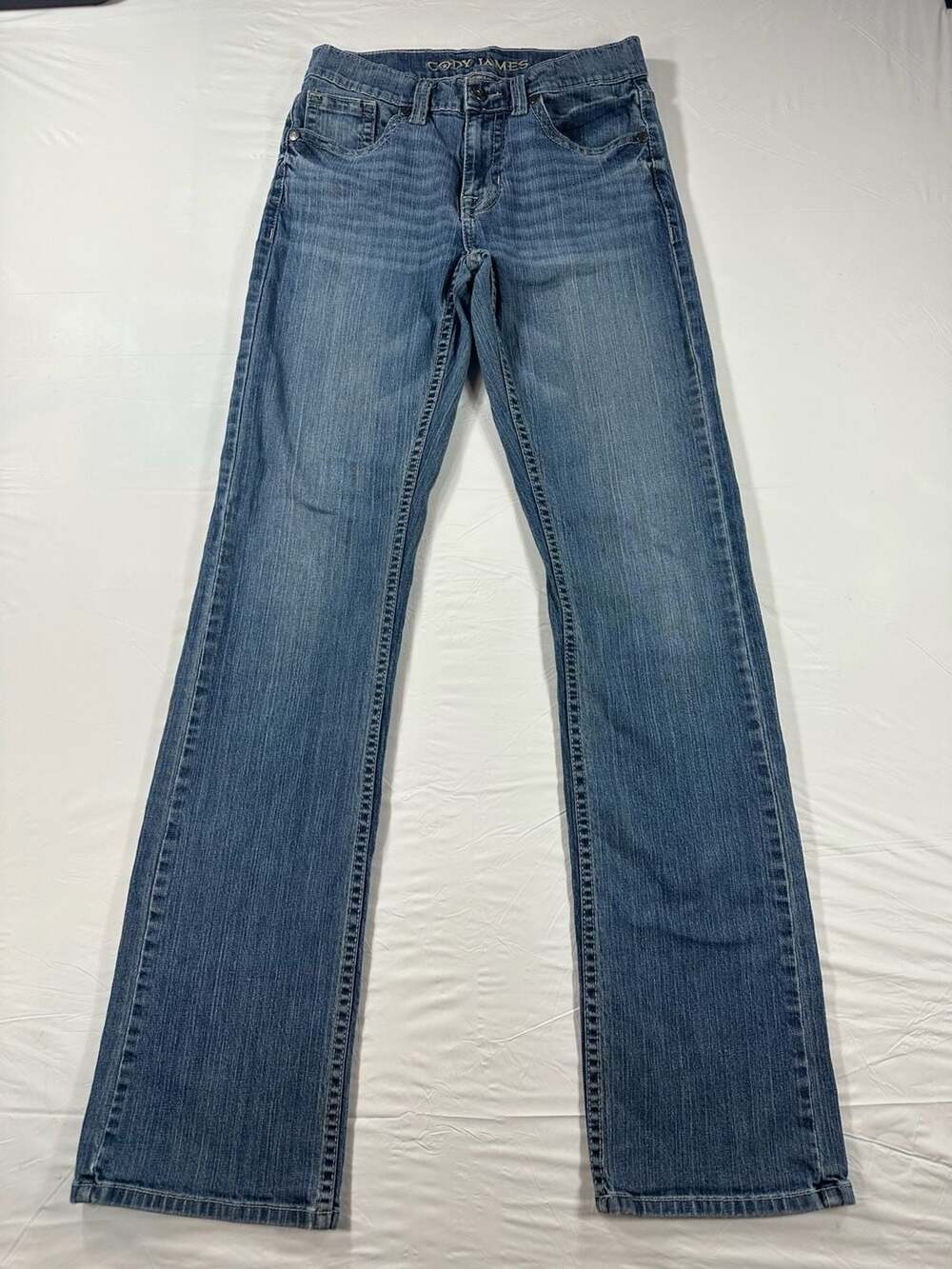 Cody James Mens Size 28x34(29x35)Jeans Straight Leg Blue Denim Western Cowboy